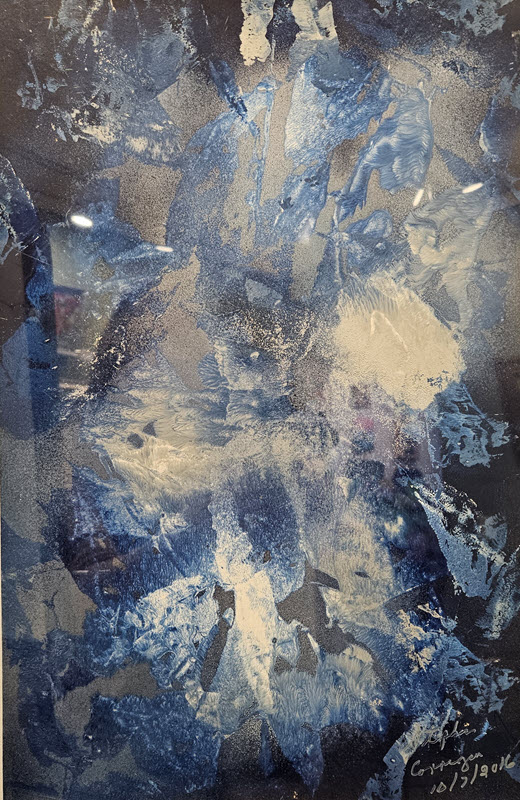 Under the Ice, an abstract acrylic painting by Stephen Corrigan